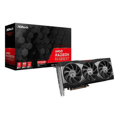 cartões gráficos Radeon RX 6800 XT 16GB GDDR6 de Rig Non LHR da mineração 2360MHz