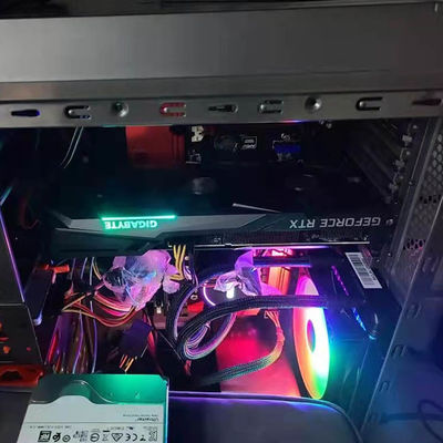 Três JOGO gráfico OC 12G GDDR6 de NVIDIA Gigabyte RTX 3060 das placas de vídeo dos fãs