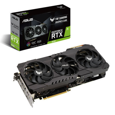 Cyberpunk 1770MHz do JOGO 1740 da placa gráfica RTX 3090 OC 24G do jogo de DDR6X TUF